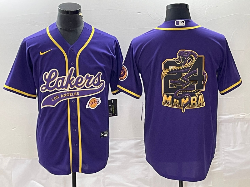 Men Los Angeles Lakers 24 Bryant purple 2024 NBA Jersey2024112001